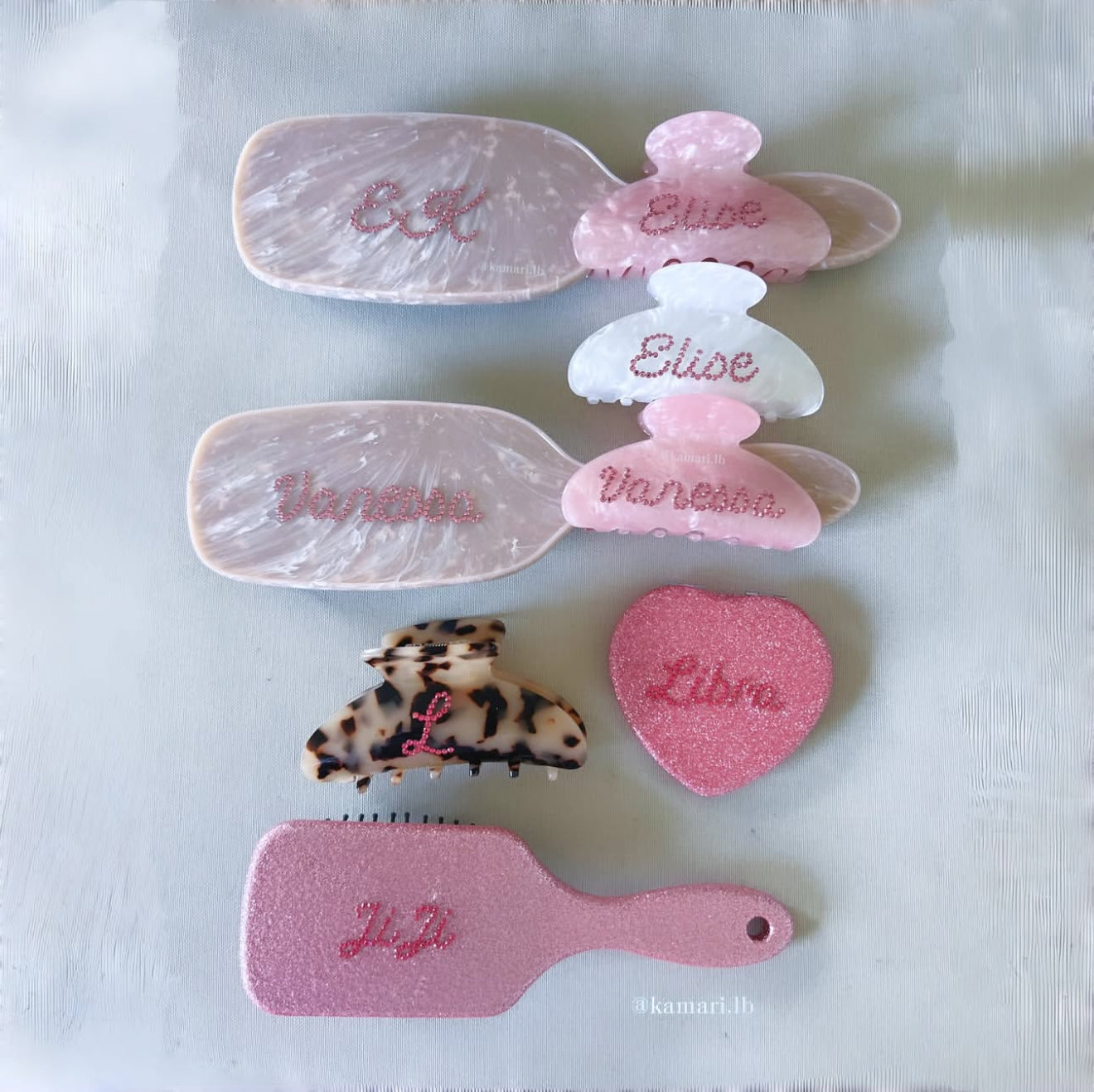 Personalized Heart glitter mirror💖