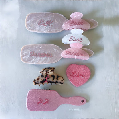 Personalized Heart glitter mirror💖