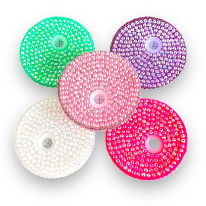 Bedazzled plastic lid 💖