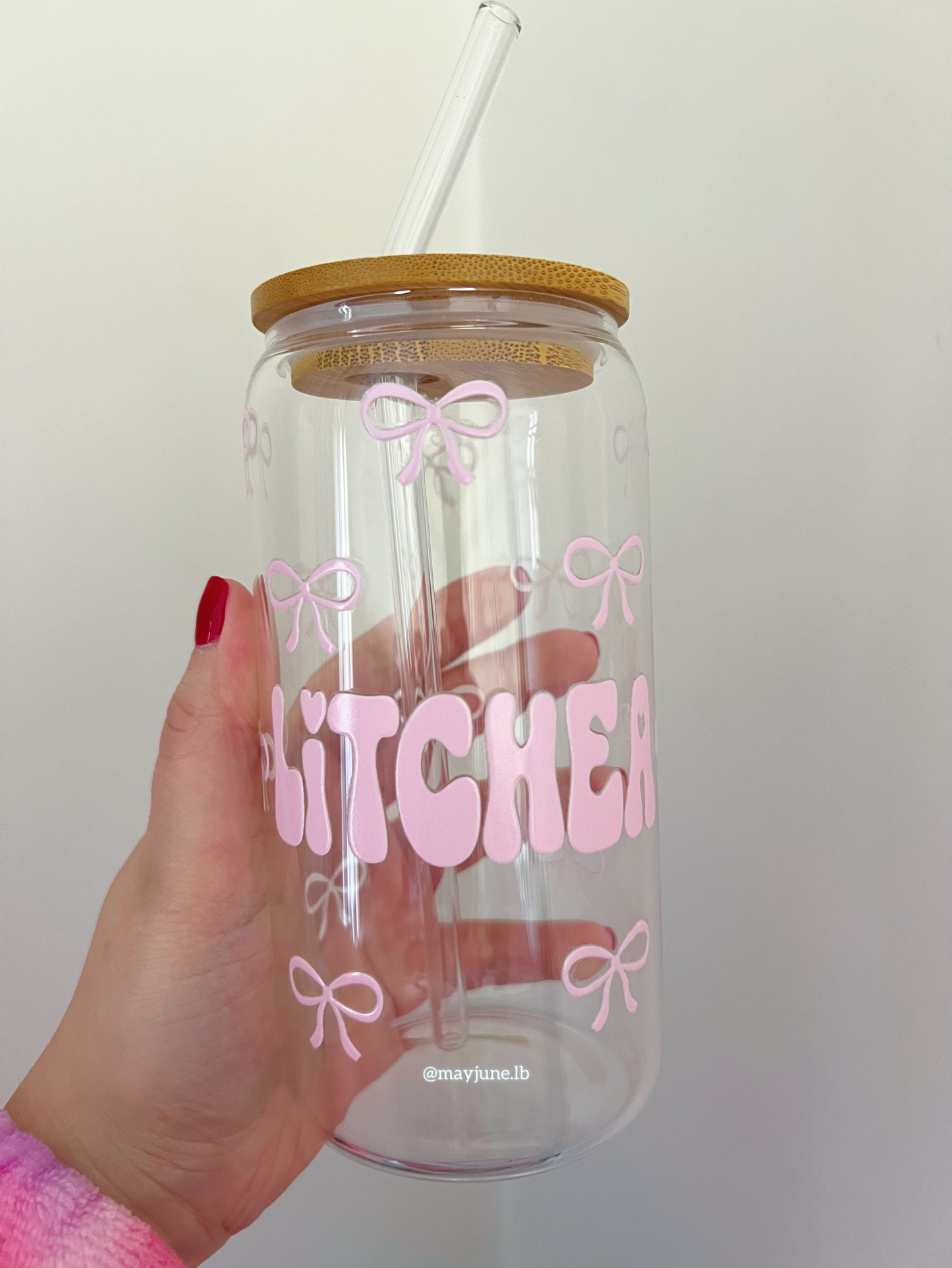 Personalized Ribbon cup 🎀