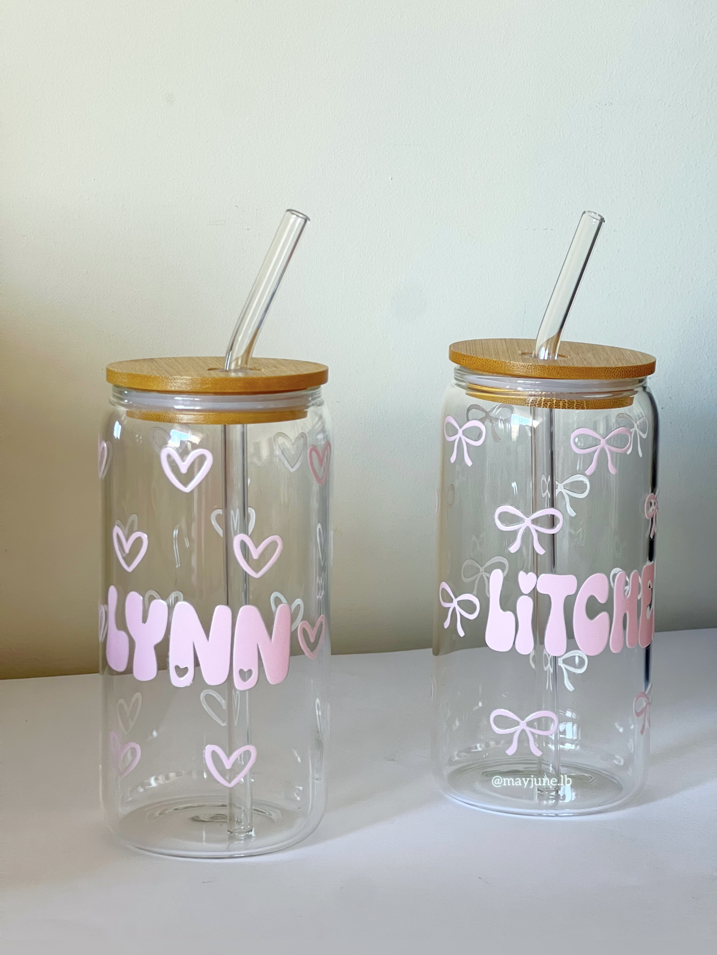 Personalized Ribbon cup 🎀