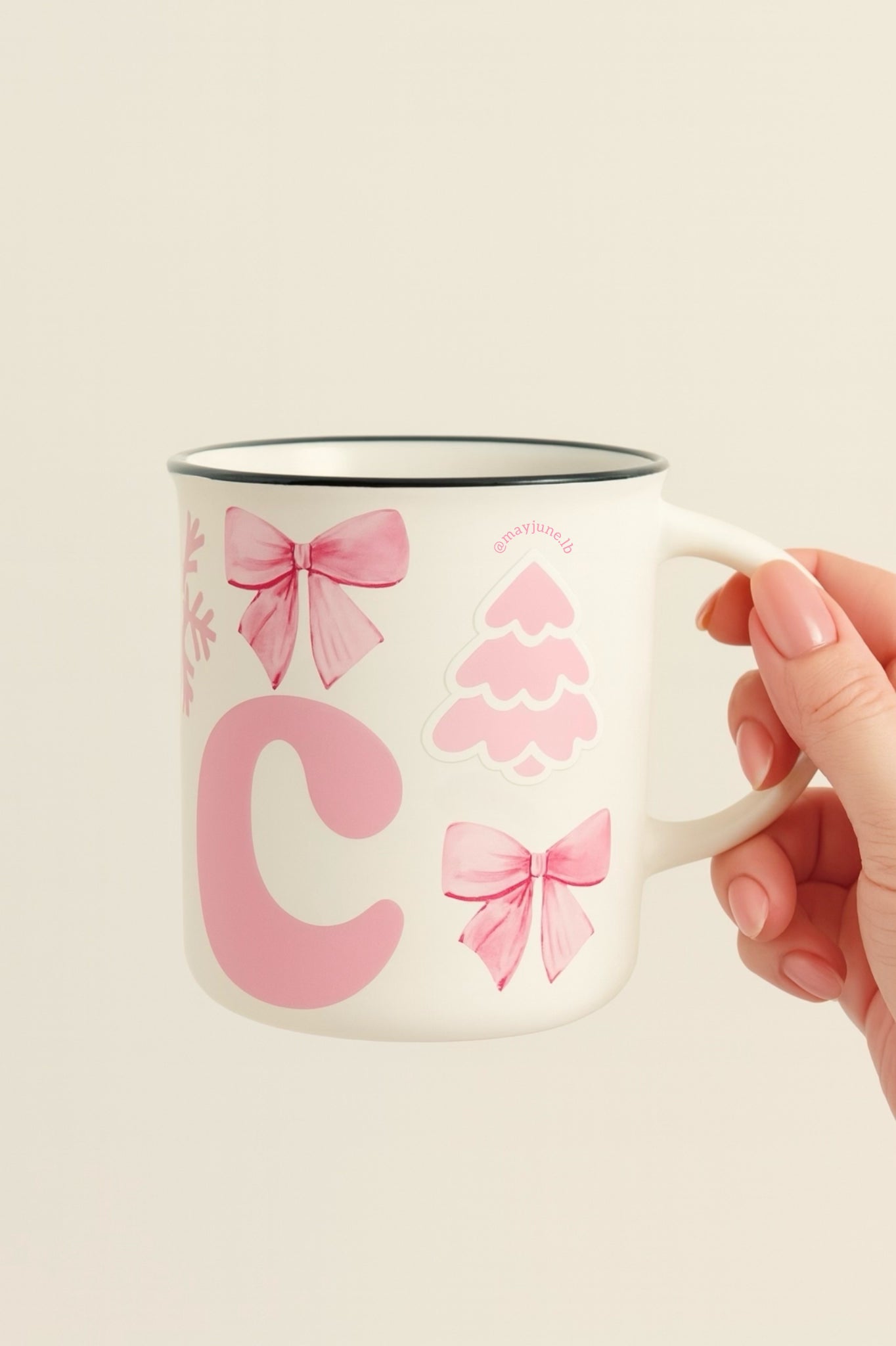 Girlie Christmas Mug 🎀❄️