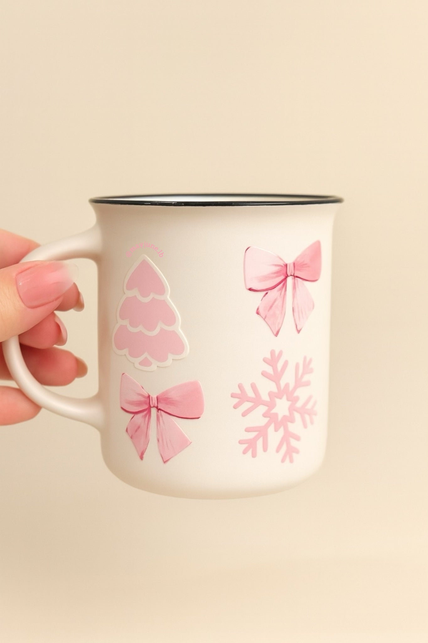 Girlie Christmas Mug 🎀❄️
