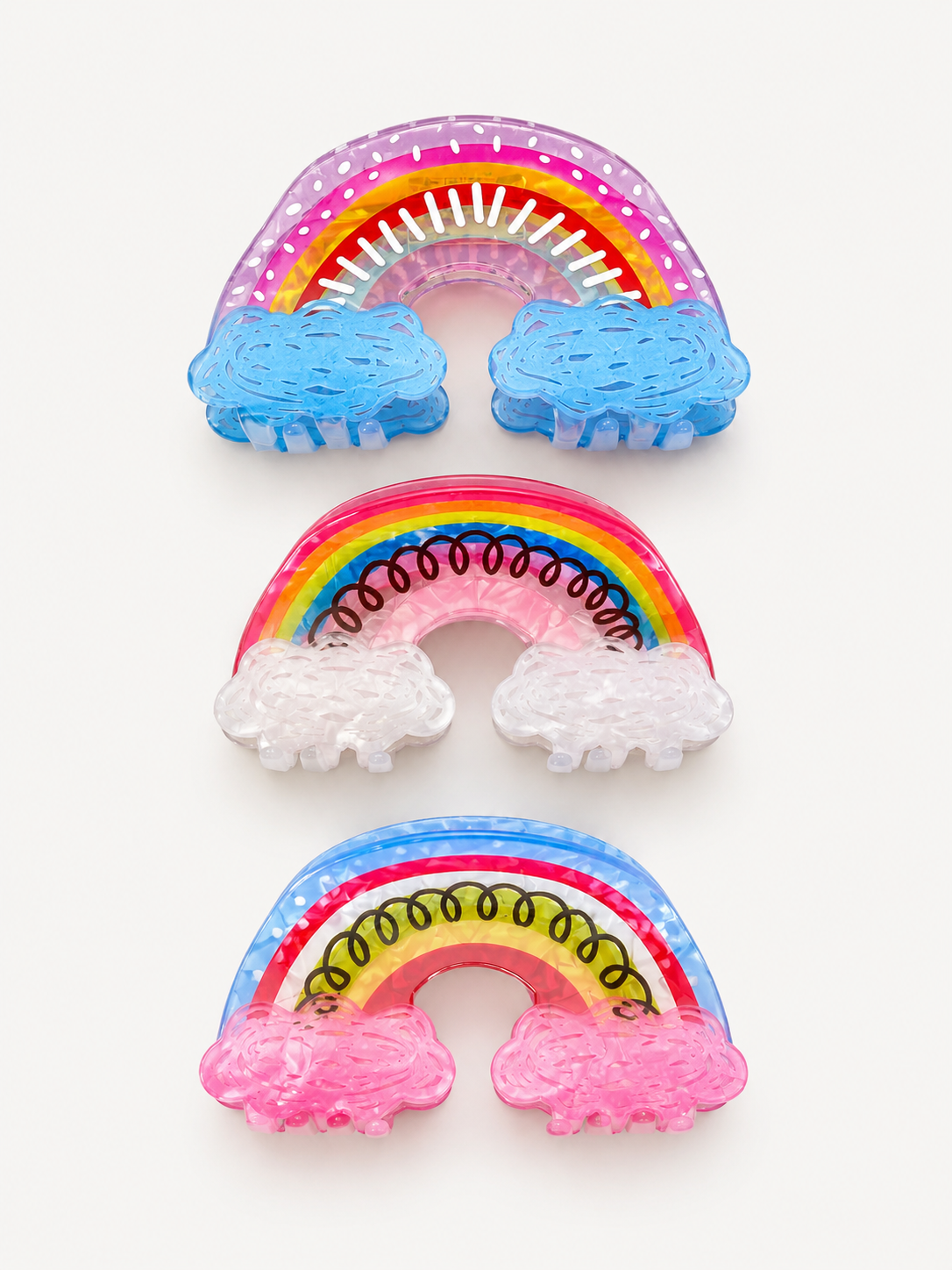 Rainbow Pop claw clips 🌈 ☁️
