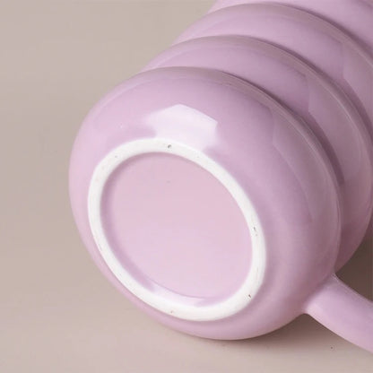 Wavy ceramic mug
