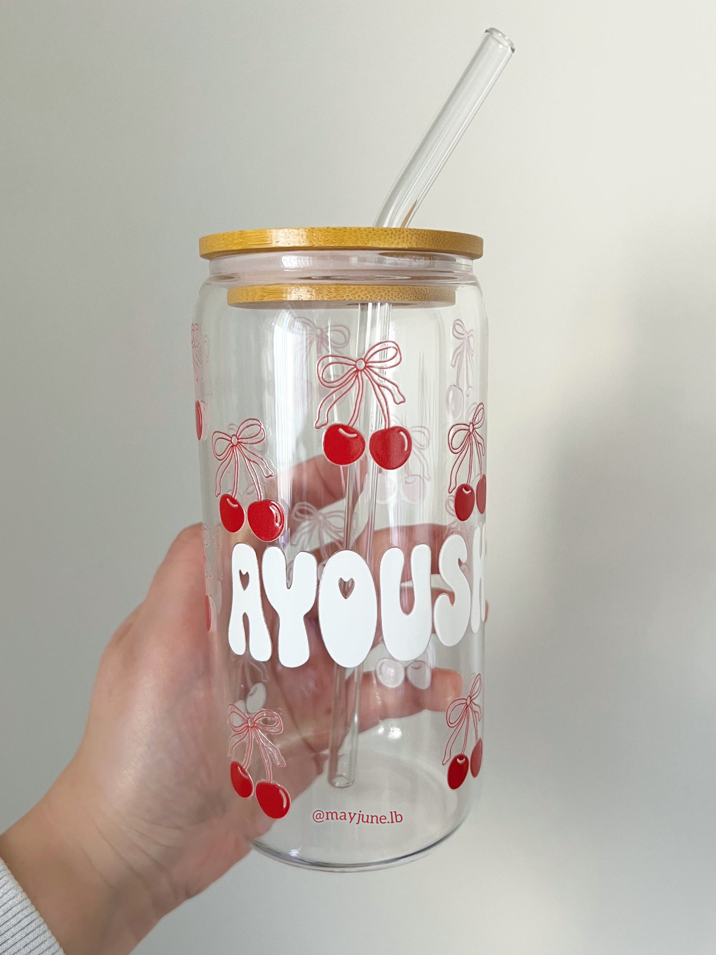 Personalized Cherry cup 🍒
