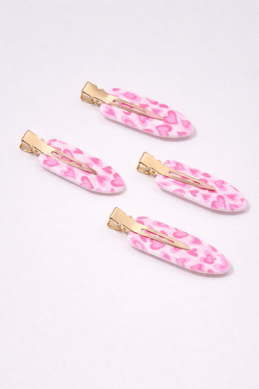 Heart makeup clips 💗