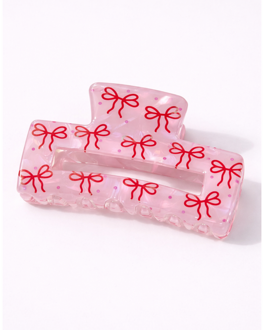 Red ribbons claw clip 🎀