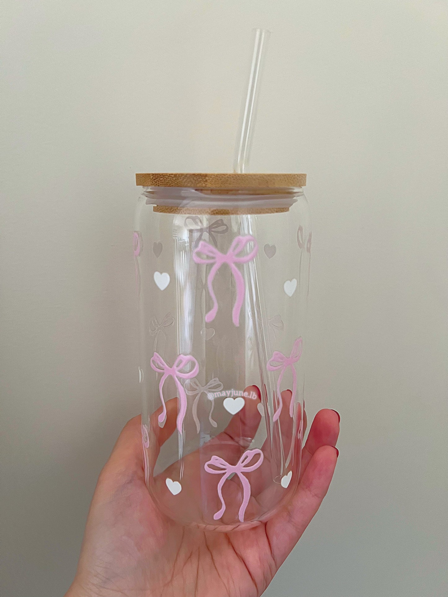 Hearts and ribbons cup