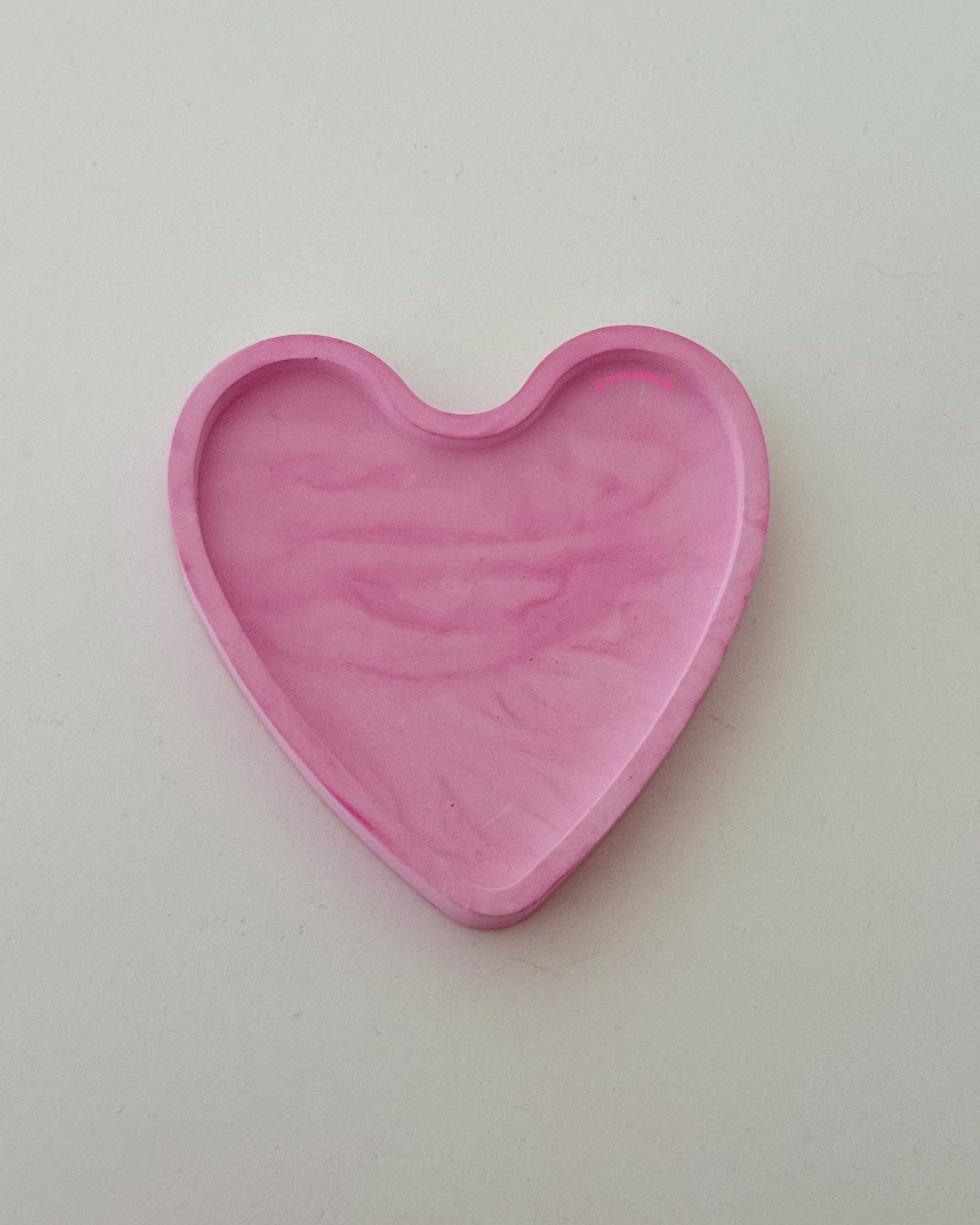 Pink heart trinket tray 💖