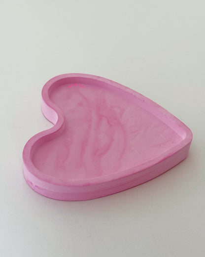 Pink heart trinket tray 💖