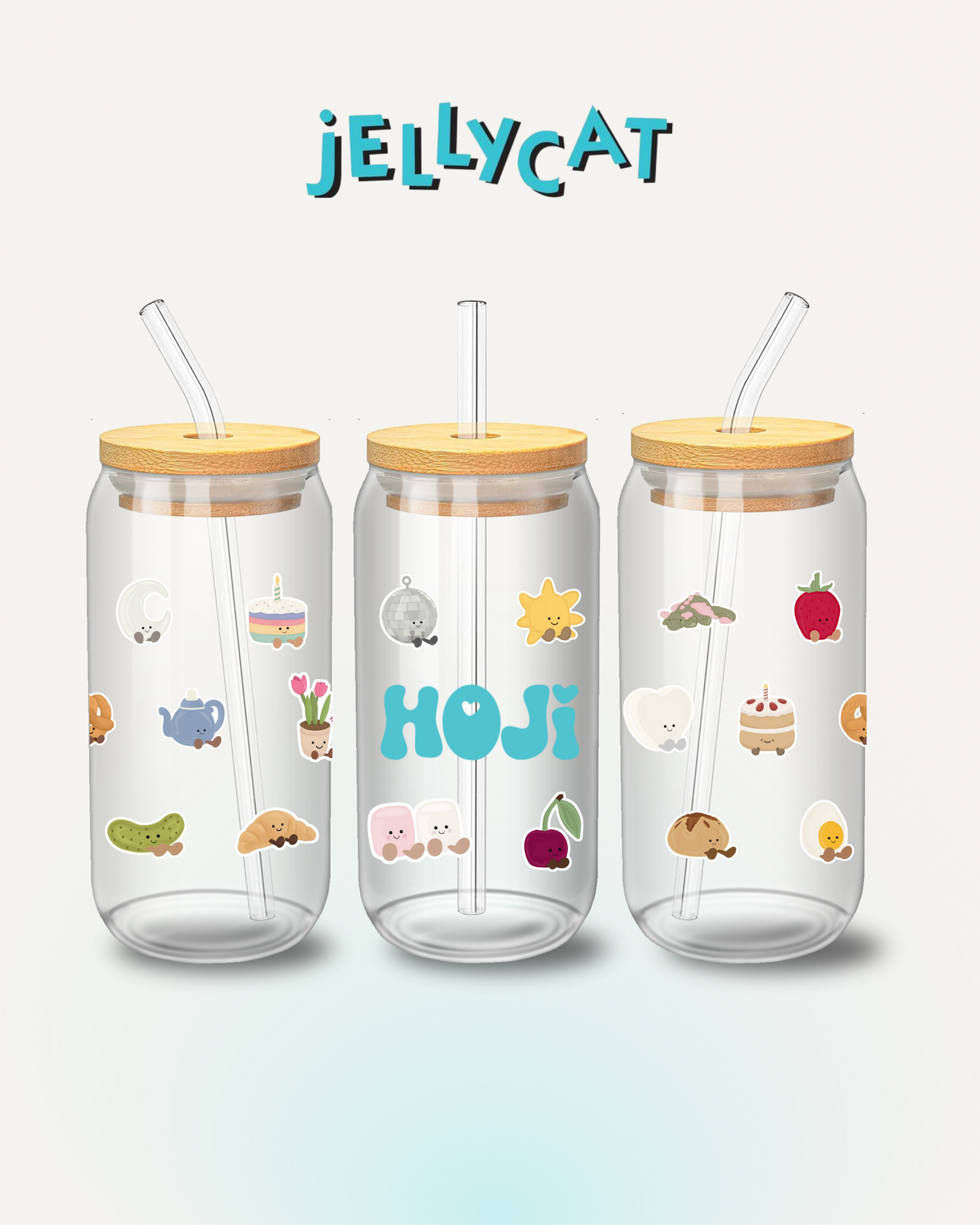 Customized jellycat cup 🩵