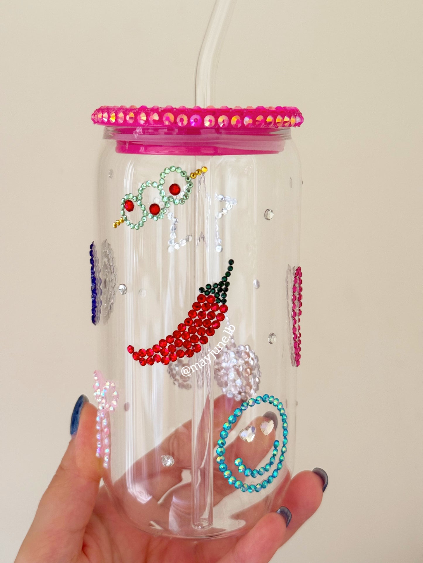 Rhinestone bomb cup