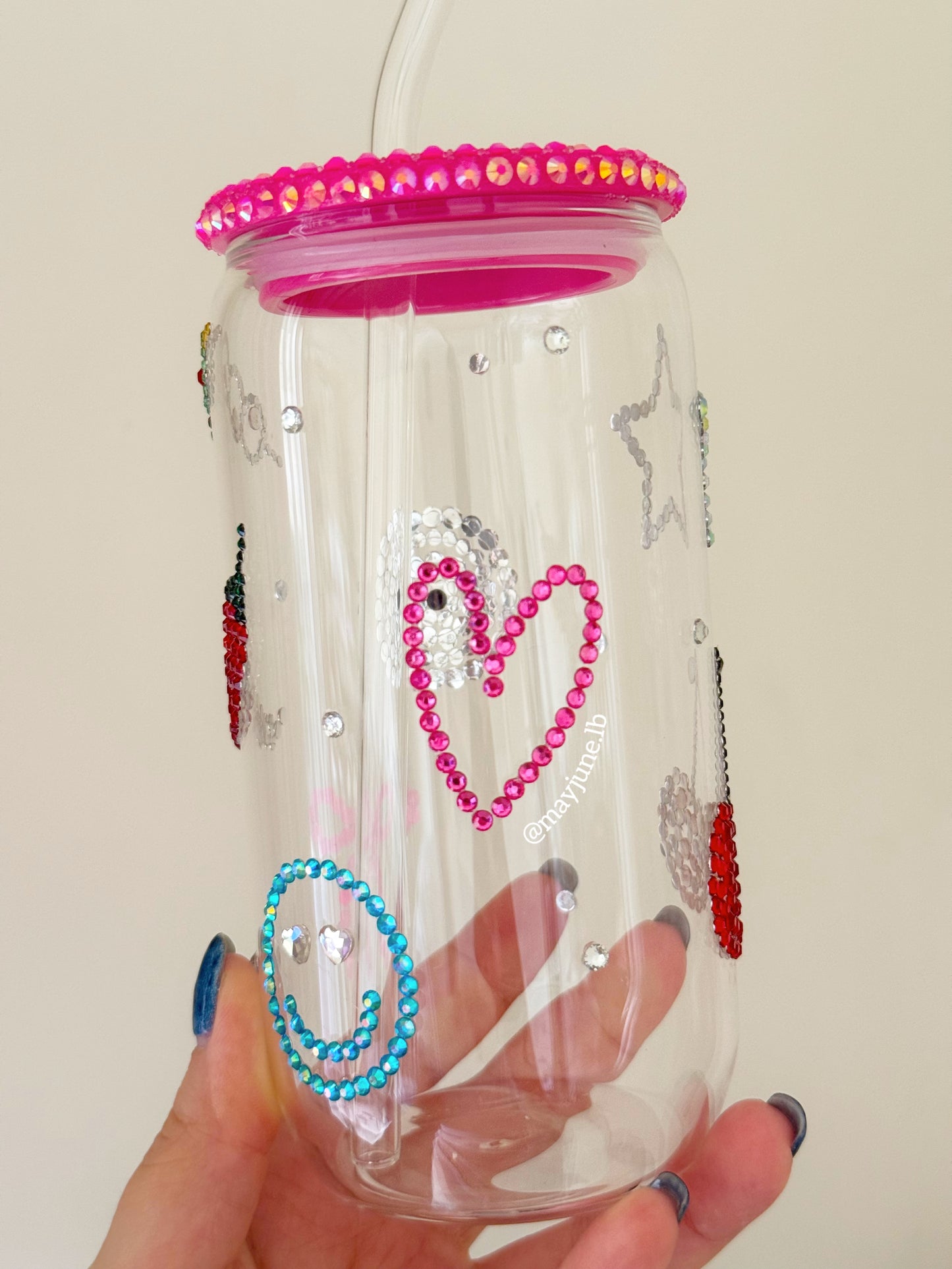 Rhinestone bomb cup