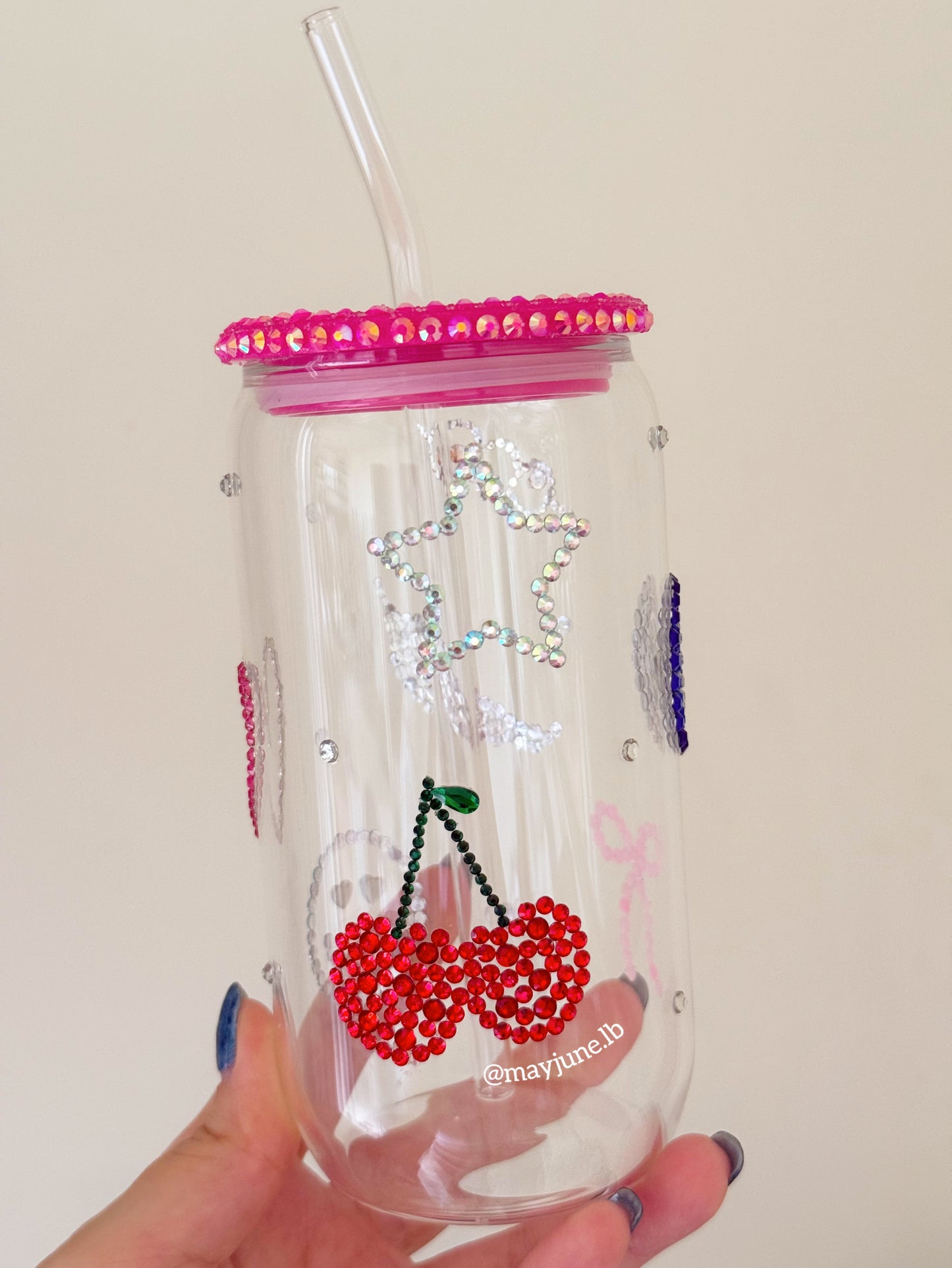 Rhinestone bomb cup