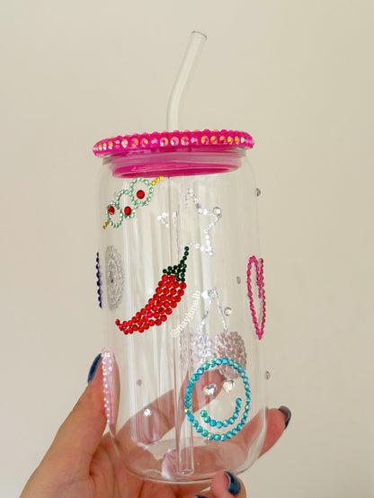 Rhinestone bomb cup
