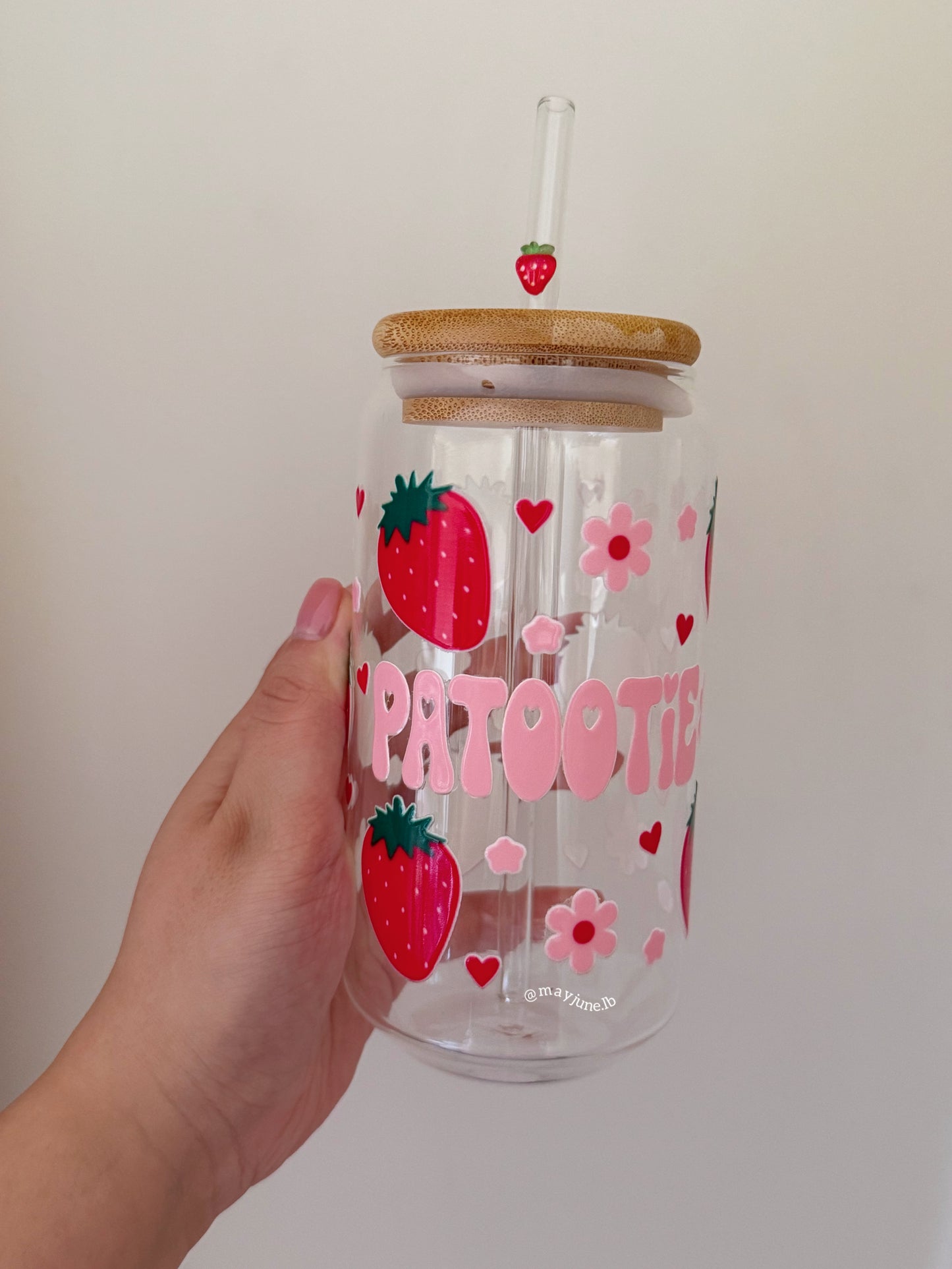 Strawberry flower cup 🍓