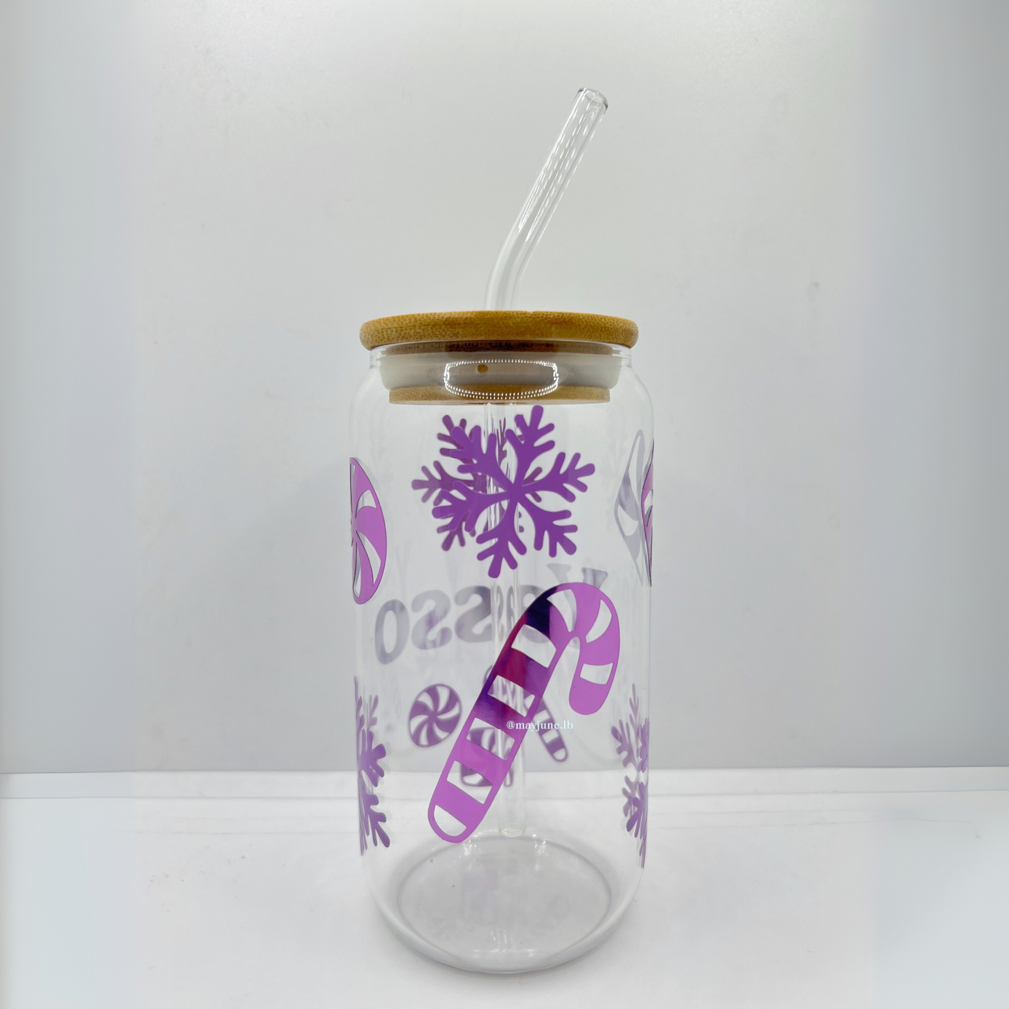 Customized Purple Christmas Cup