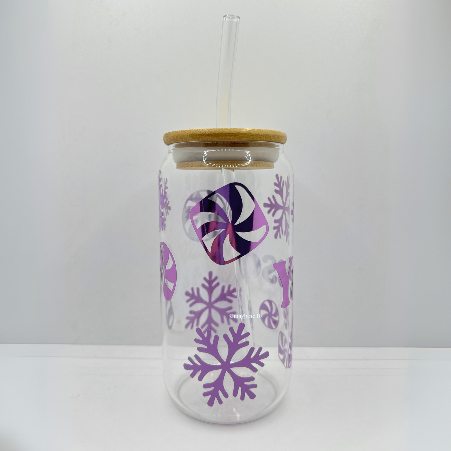 Customized Purple Christmas Cup