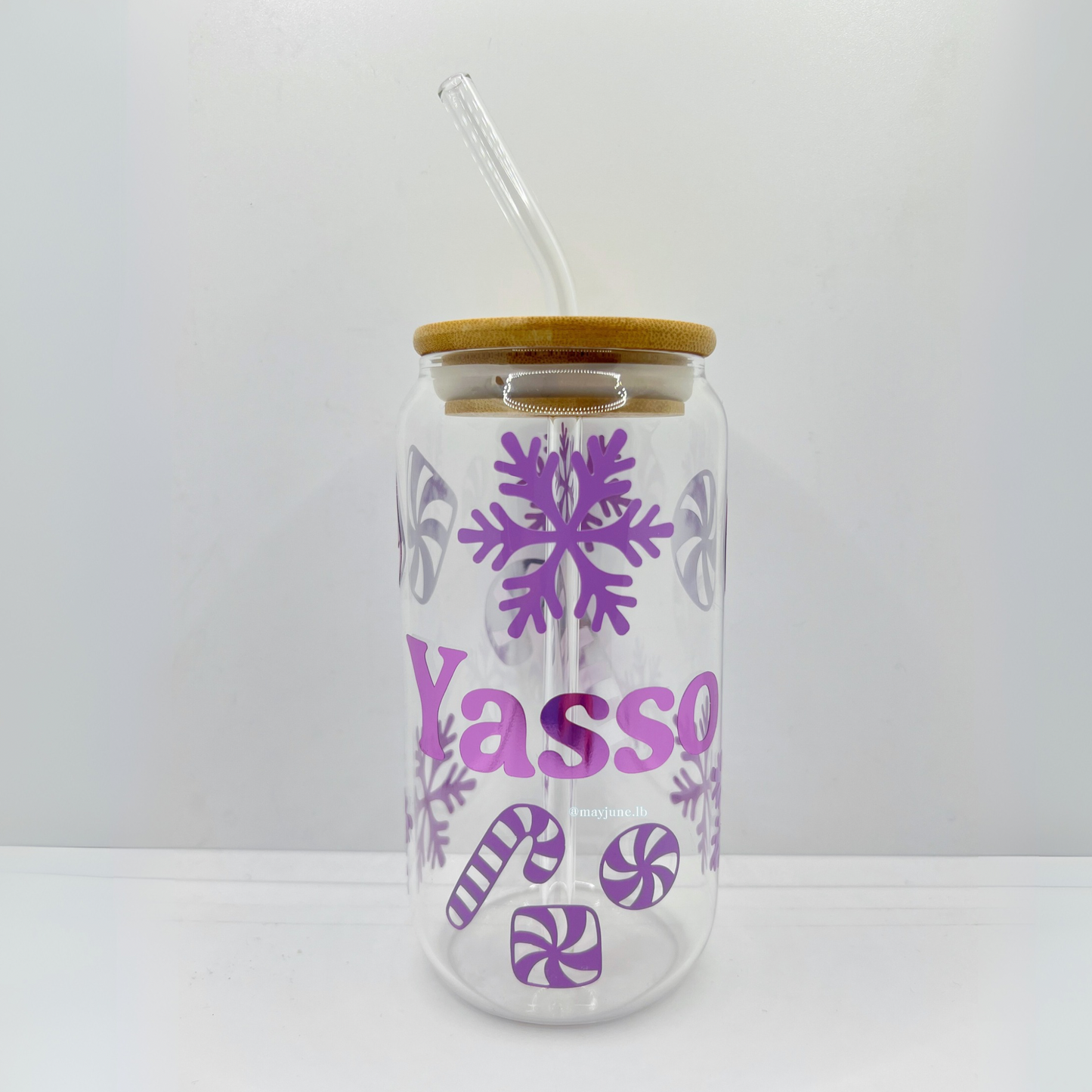 Customized Purple Christmas Cup