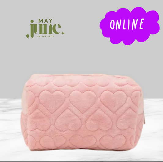 Pink hearts pouch