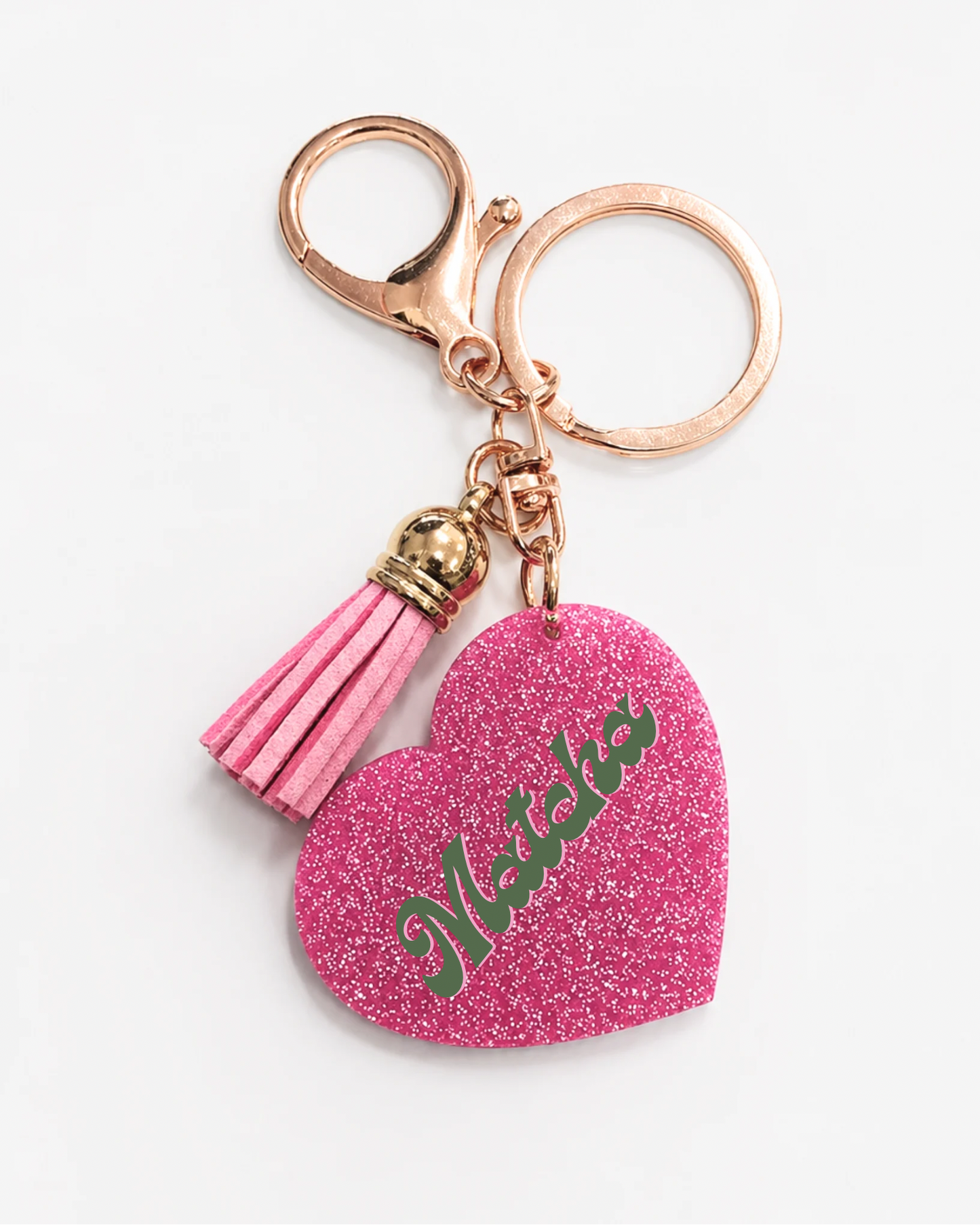 Matcha Heart Keychain 🍵💖
