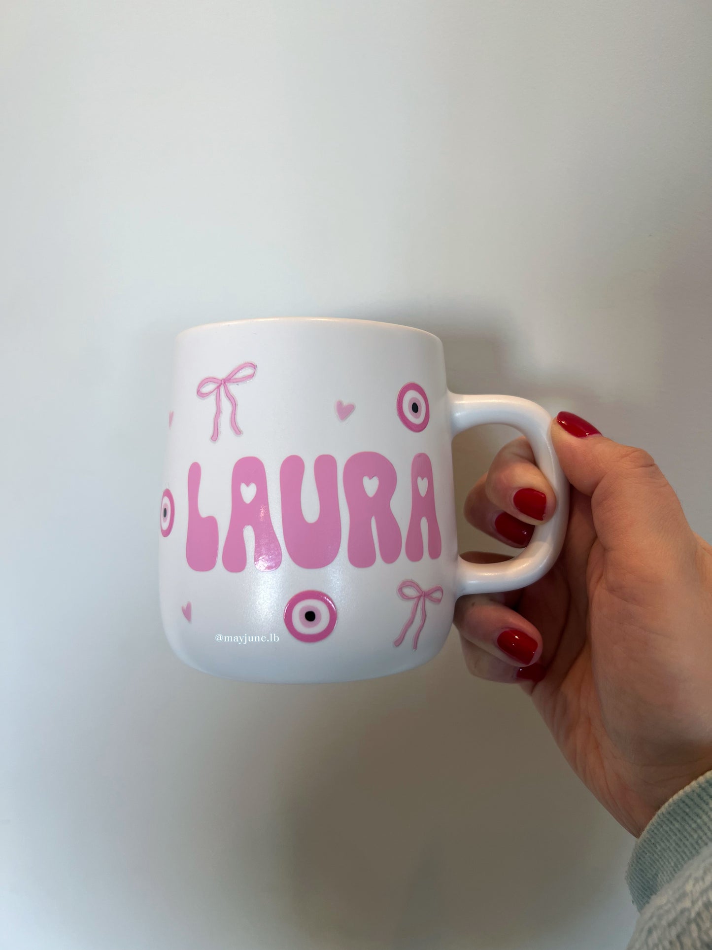 Cute customized mug 💗🎀🧿