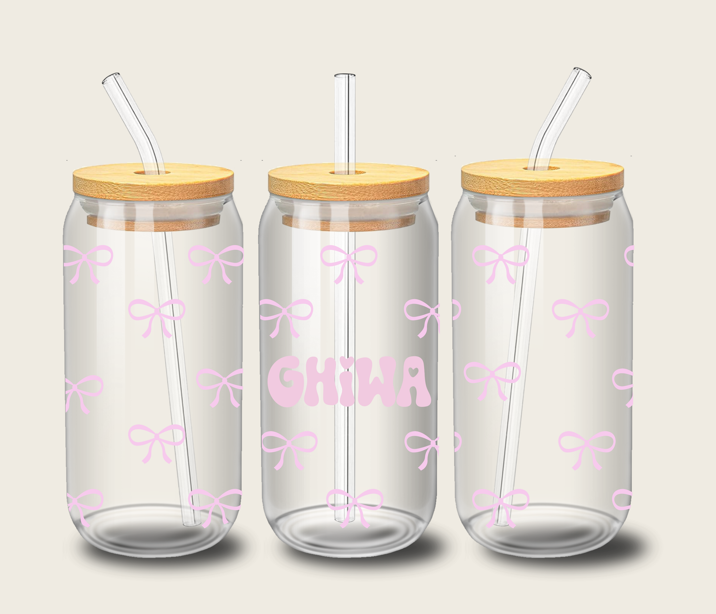 Personalized Ribbon cup 🎀