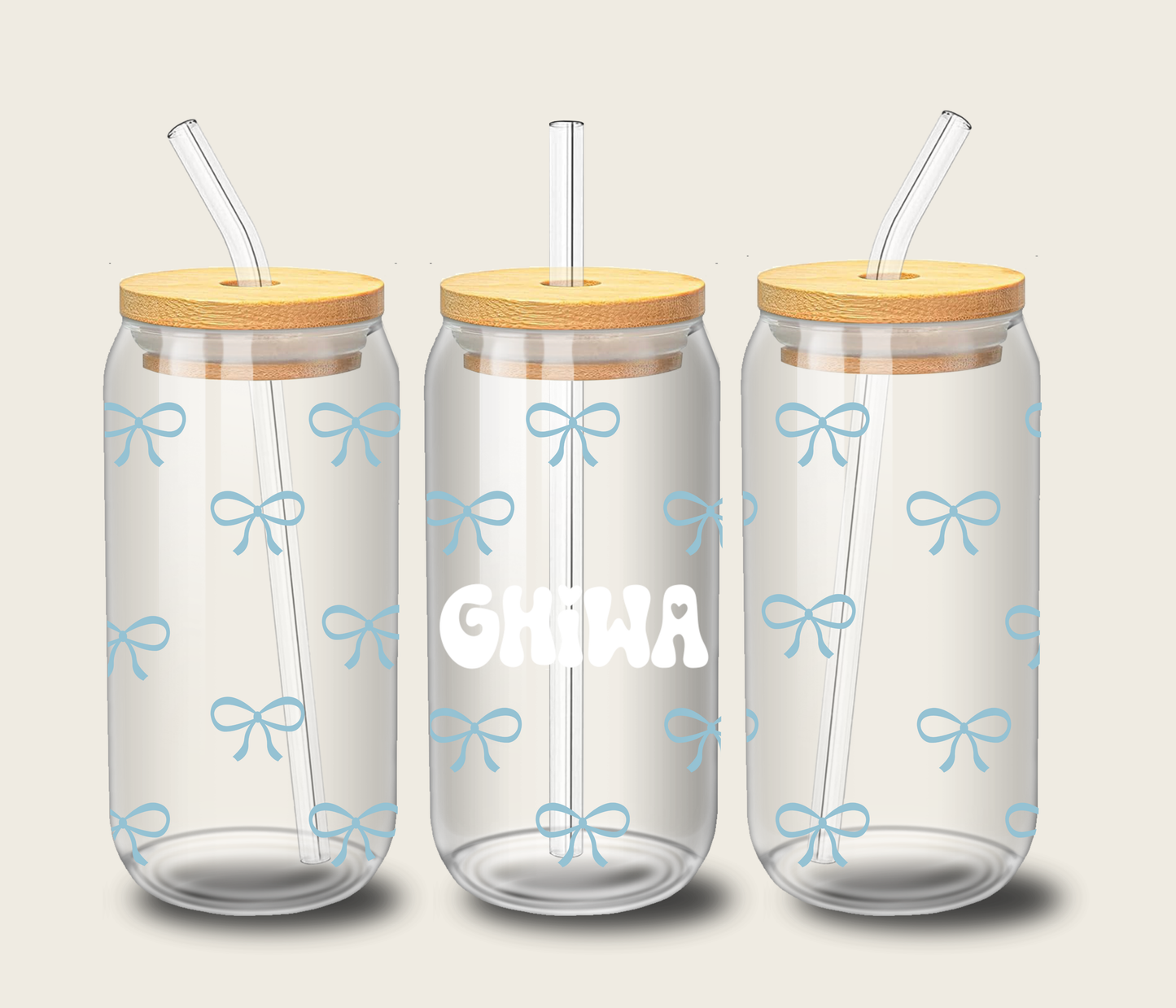 Personalized Ribbon cup 🎀