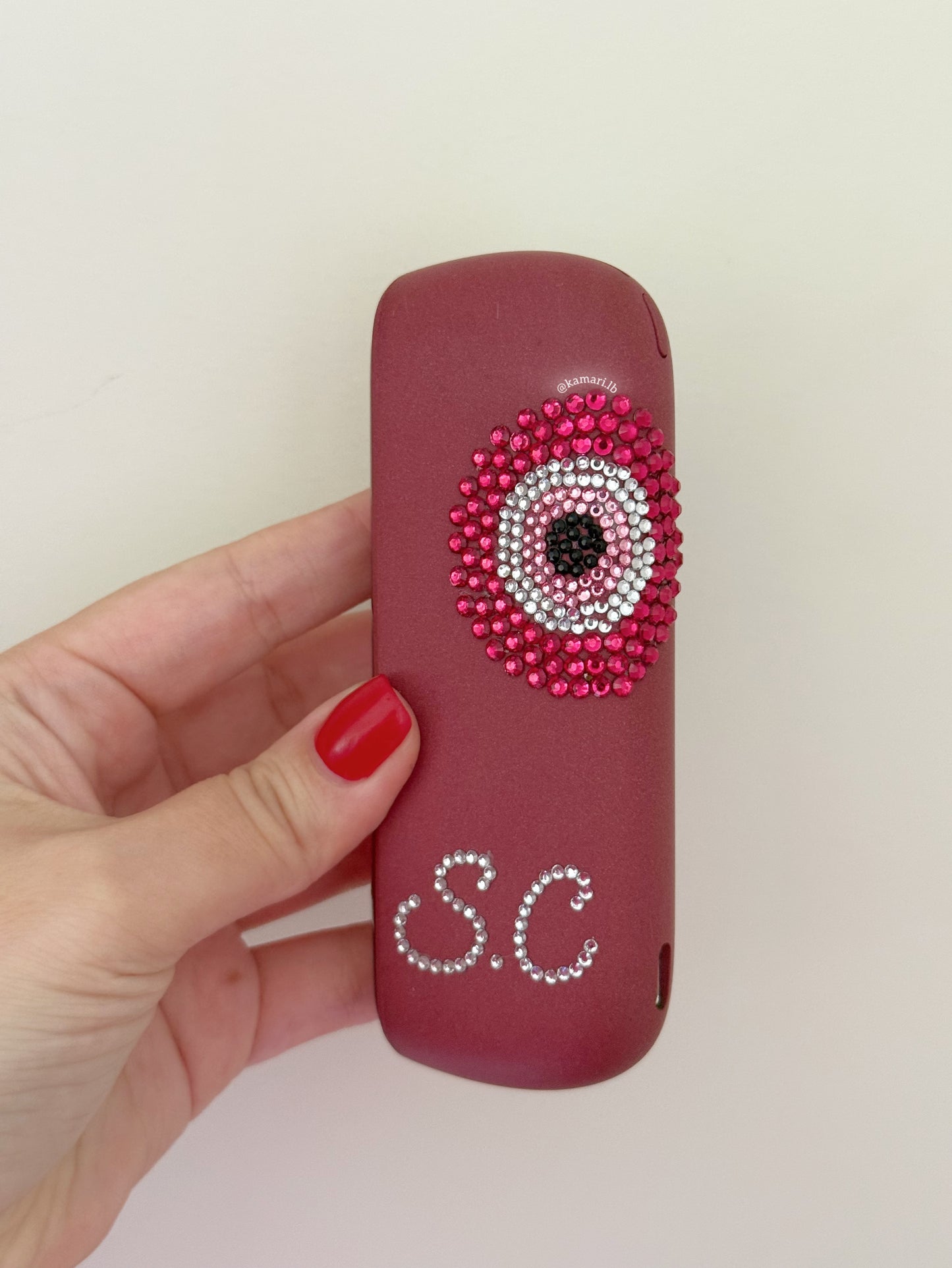 Bedazzled Evil eye IQOS with initials 💖