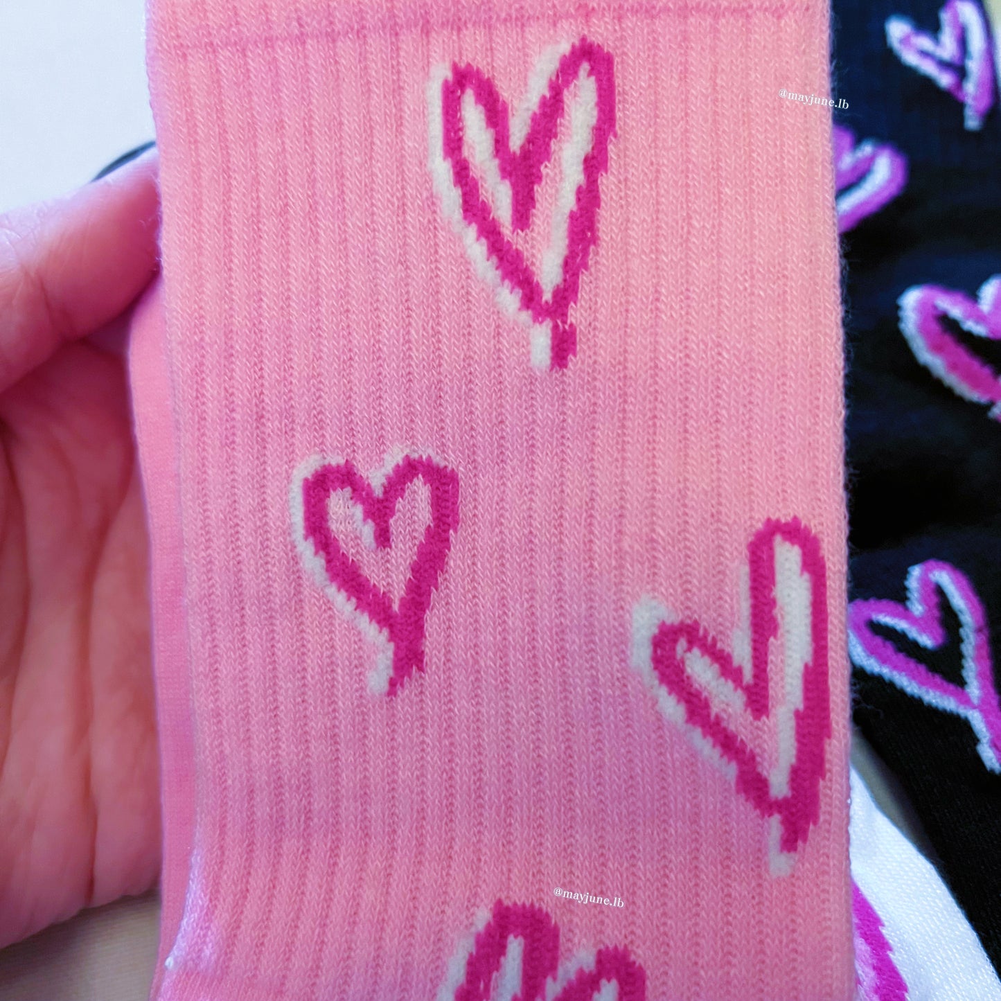 Hearts socks 💗