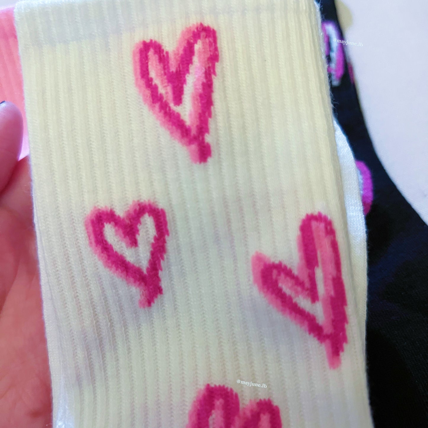 Hearts socks 💗