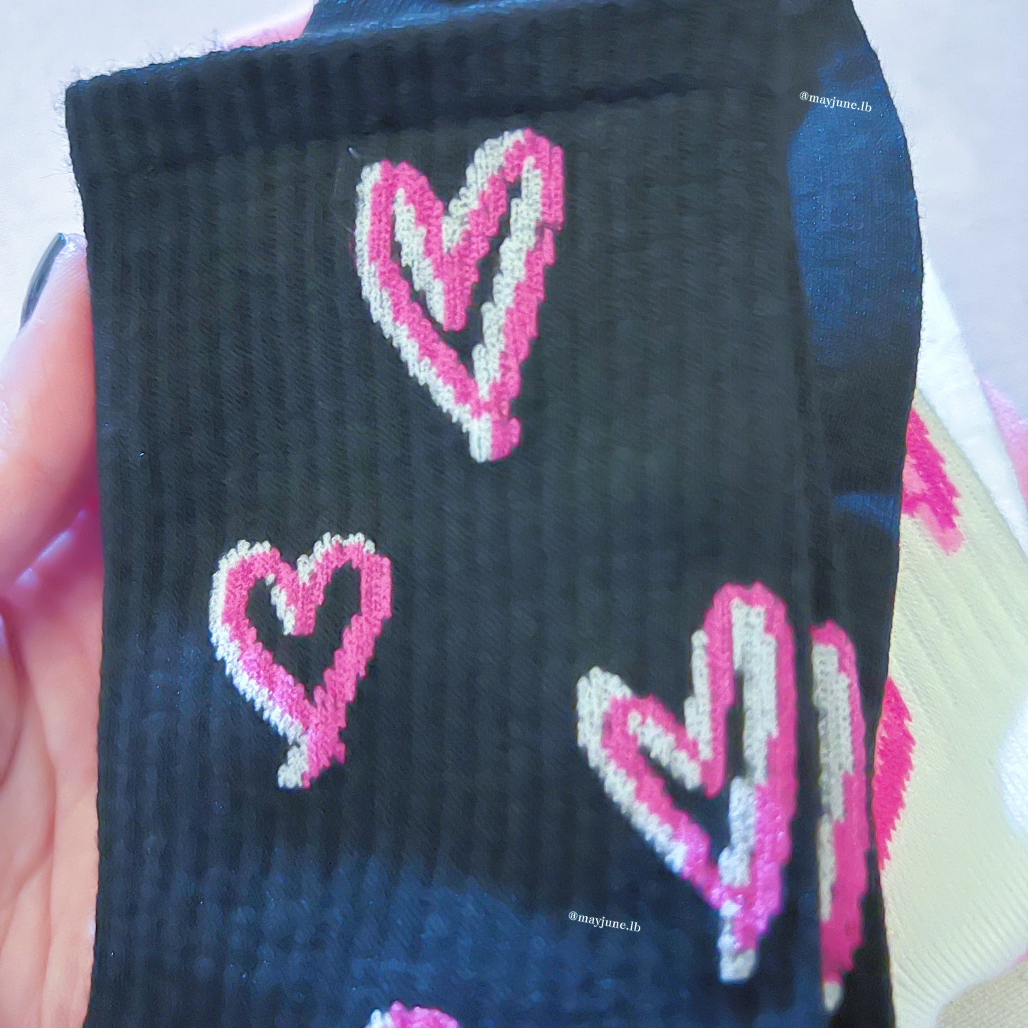 Hearts socks 💗