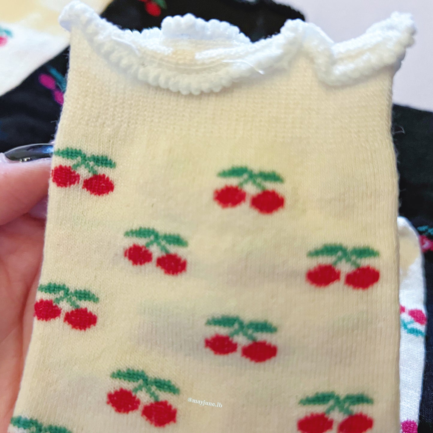 Cherry socks 🍒