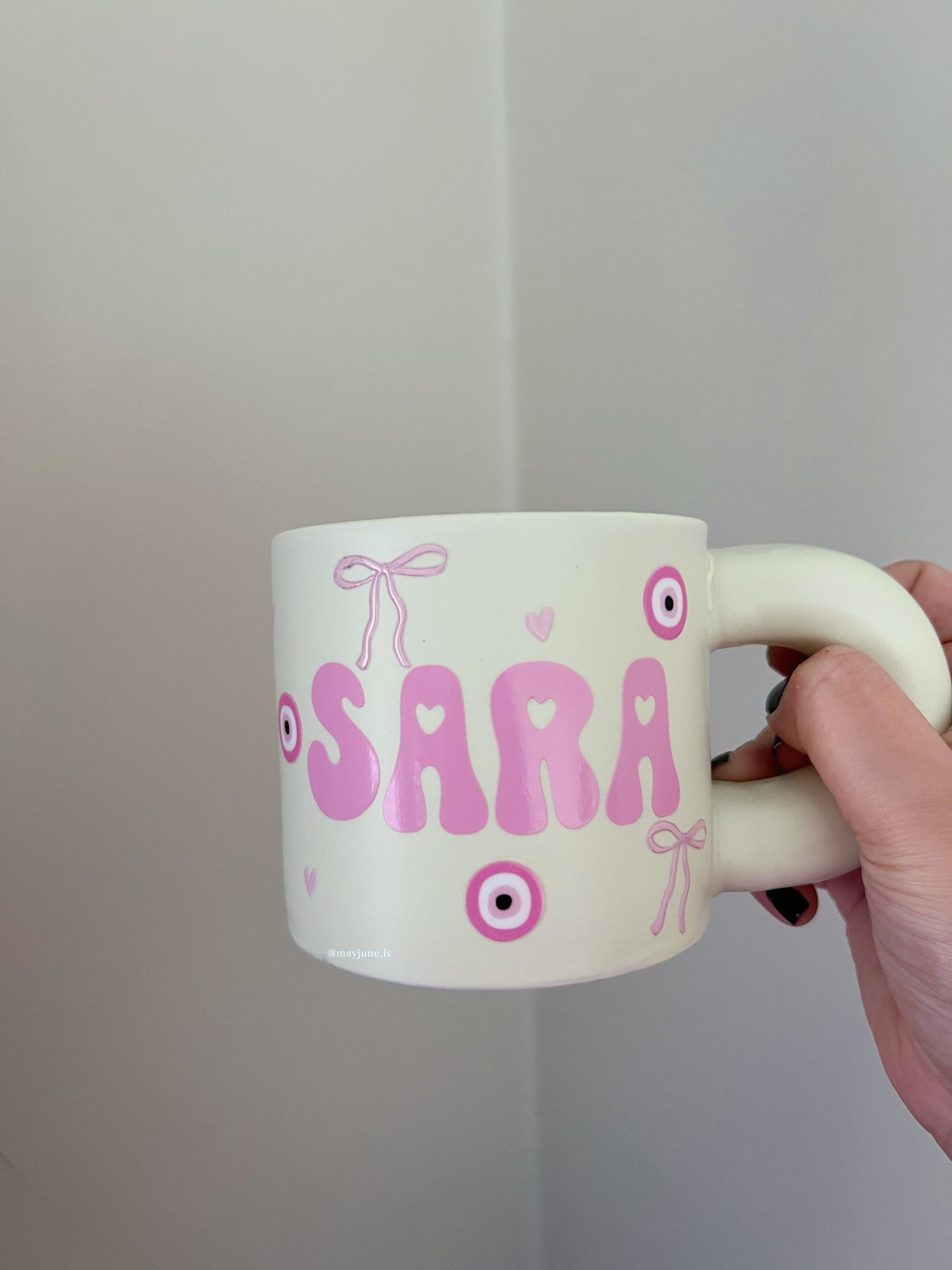 Cute customized mug 💗🎀🧿